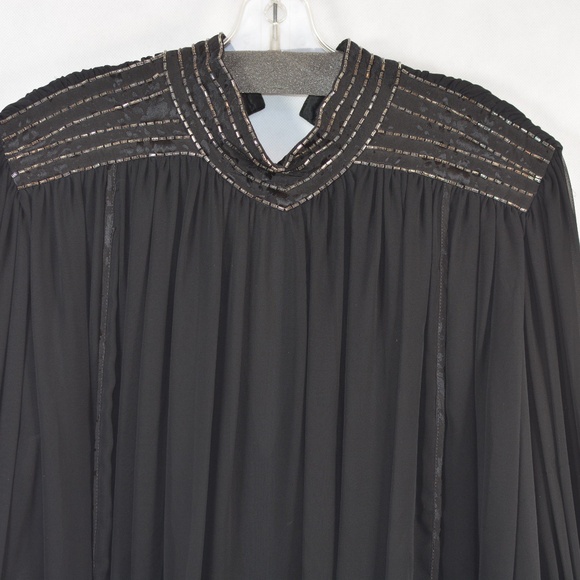 Vintage Wayne Clark Beaded Dress SZ 10 -#B25 - Picture 5 of 8